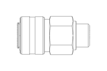 Kupplung G 1/2" aussen ohne Dichtkegel