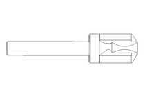 Punho T com rosca externa M10X60