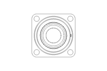 Flange bearing PCJ N 50/43.7x143