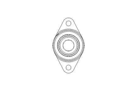 Flange bearing RCJTZ 25x70x44.4