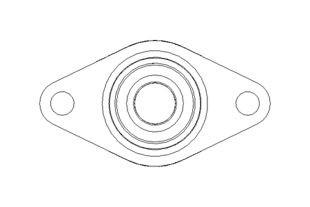 Flange bearing PCJT FA125 20x61x31