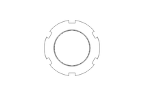 Tuerca ranurada M45x1,5 A2 DIN1804