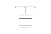 Hexagon screw M10x10 8.8 ISO4017