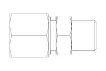 Pipe screw connector LL 8 R1/8"