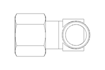 Conexão roscada de tubo LL 8 R1/8" St-Zn
