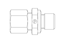 Raccord de tube L 8 G1/4" 1.4571 DIN2353