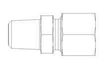 Raccord de tube L 10 NPT1/4" A2