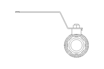 Válvula de bola 1" PN63 1.4408