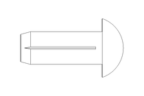 Grooved drive stud ISO8746 4x10 A2