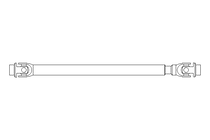 Gelenkwelle D=32 L1=600 L2=680