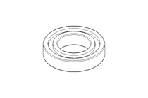 Deep groove ball bearing 6209 2RS 45x85