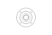 Flange bearing PME 35x135x38.9