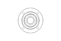 Flange bearing RME FA125.8 40x145x56.3