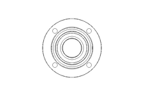 Flange bearing RME FA125.8 70x215x66.1