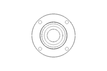 Mancal de flange RMEO FA125.8 100x340