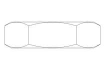 Porca sextavada M10x1 A2 DIN439