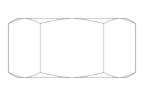 Écrou hexagonal M20x1,5 St-Zn DIN934