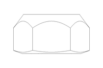 Tuerca hexagonal M6 St-Zn DIN980