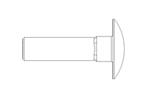 Vis à tête bombée M8x30 A2 DIN603