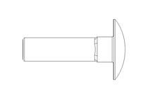 Pf cb oval r/q M8x30 A2 DIN603