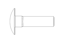 Pf cb oval r/q M8x30 A2 DIN603