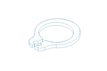 Tear-off ring 8x0.8 A2 DIN471