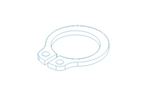 Tear-off ring 10x1 1.4122 DIN471