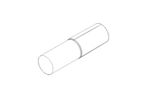 Grooved dowel pin ISO8741 2x8 A2