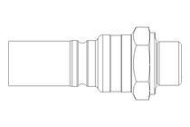 Nippel G3/8" aussen Niro/FPM