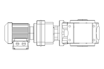 螺杆齿轮速电机 0,12kW 0,52 1/min