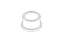 Plain bearing bush 45x55x63x37x7