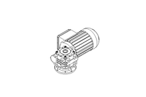 Schneckengetriebemotor 0,37kW 100 1/min