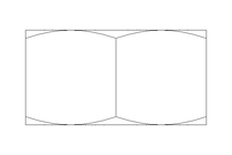 Hexagon nut M8 A2 DIN934