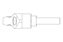 Clamping lever adjustable Size 4 M12x45