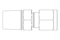 Conexão roscada de tubo 6 G3/8" Niro