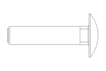 Round head screw M10x45 A2 DIN603