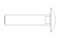 Pf cb oval r/q M10x45 A2 DIN603