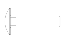 Pf cb oval r/q M10x45 A2 DIN603