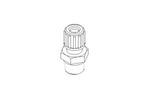 Einschraubverschraubung 3/8" 6x8 PVDF