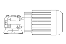 Worm gear motor 0.55kW 140 1/min