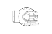 螺杆齿轮速电机 0,55kW 104 1/min