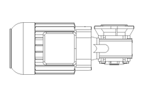 Worm gear motor 0.55kW 74 1/min