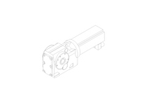 Helical-bevel gear servo motor 5.3 Nm