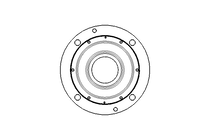 Flange bearing 100x340x145