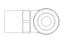 Conexão em L roscada QSLS-R1/4-10-K-SA