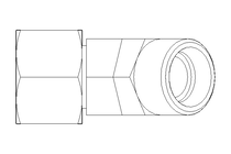 Threaded elbow connector L 15 M22x1,5 St