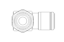 Elbow screw-in connector G1/4 D8 SS