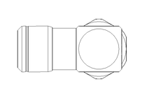 Conexão em L push-in D12 G1/2 inox