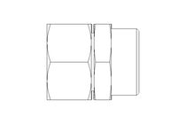 Spacing adapter L 28/28 St ISO8434