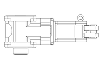 Helical-bevel gear servomotor 9.4 Nm